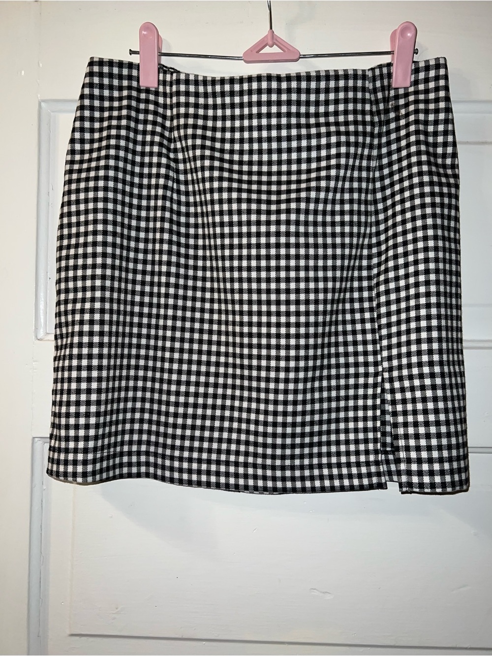 wild fable Black and White Gingham Mini Skirt